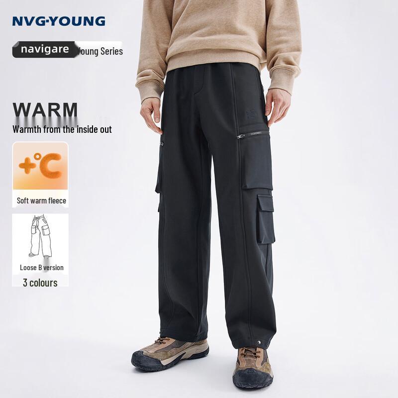 

Navigare Men s Plush Lined Warm Cargo Pants L