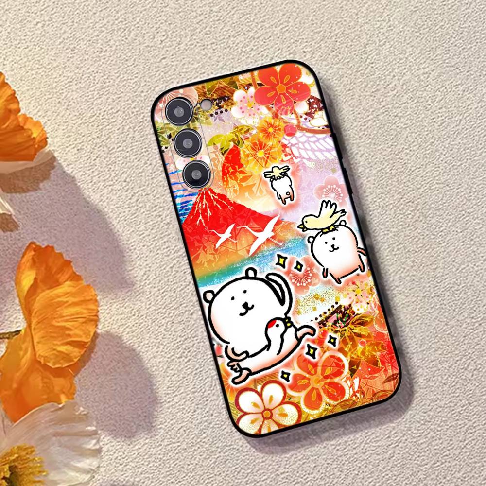 Funny Cartoon J-Joke B-Bear Phone Case For Samsung Galaxy A73,A72,A71,A70,A53,A52,A51,Soft Silicone Black Cover