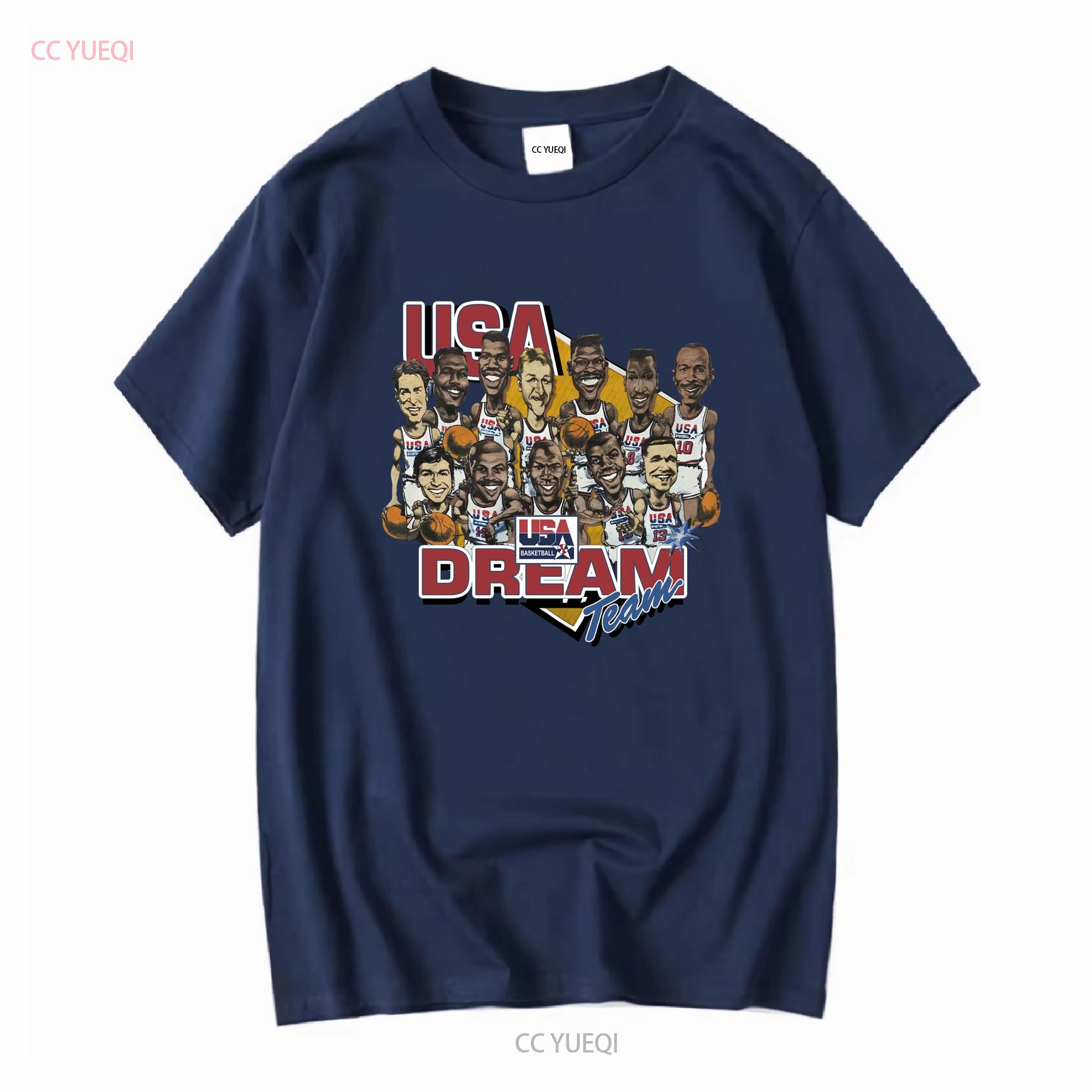 

Vintage Style 1992 Basketball T Shirt 90s Dream Team Usa vintage Washed Unisex graphic Top For Everyday Wear Breathable M