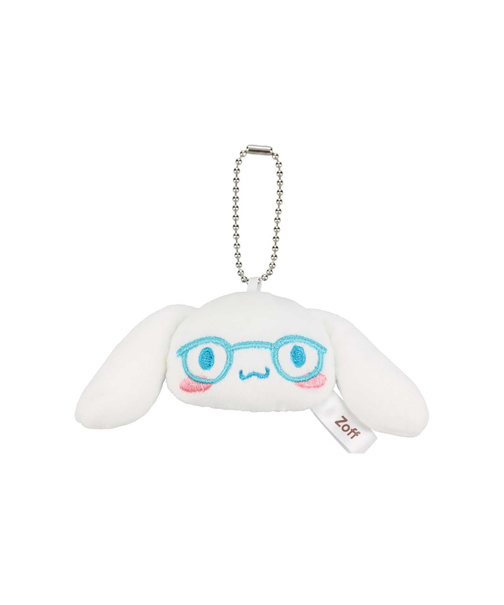 Sanrio Characters Cinnamoroll Model Cleaning Cloth Plush Eyeglass Mascot Gift Item [Zoff] Eyeglasses/Sunglasses (White - Z0242011_1001) Cleaner,
