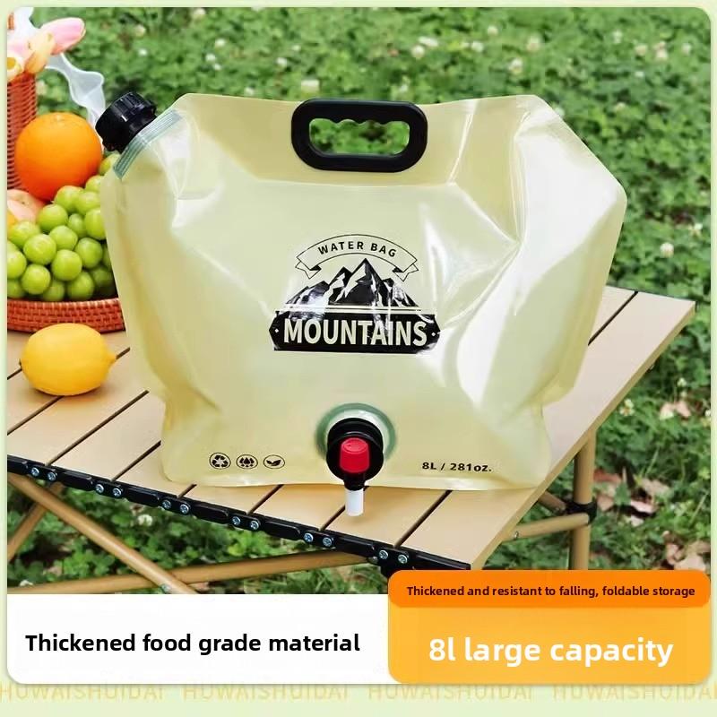 

Large Capacity Thickened Car Camping Food Grade Soft Outdoor Portable Water Storage Bag 8L армія зелений колір