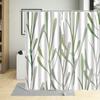 Leaves Shower Curtain Watercolor Tree Branch Leaf Vine Plant Bath Curtain Modern Fabric Nordic Bathroom Decor