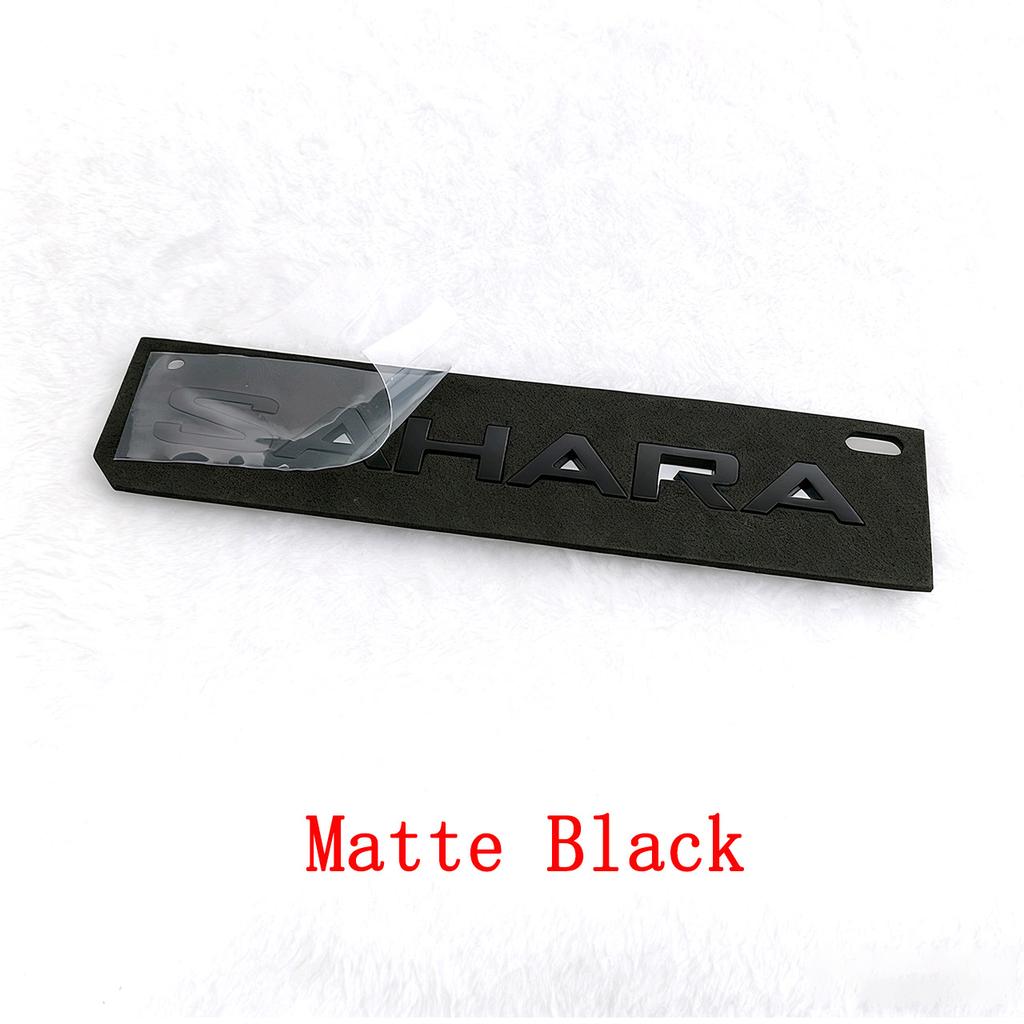 Car Trunk Rear Sticker ABS SAHARA Side Wing Emblem Decoration Decals Accessories For Jeep Wrangler Sahara Modification JP JL