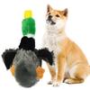 Plush Mallard Dog Toy Stuffed Duck Dog Chew Toy with Built-in Squeaker Indestructible Dog Toy for Aggressive Chewers Teething Fetch Tug