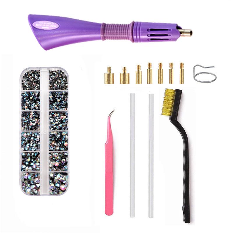 Set Stilou cu Burghiu Fierbinte Șapte-în-Un Dmc Adeziv Fierbinte Topit Instrument Bijuterii DIY