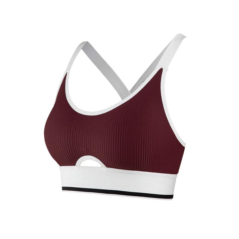 Damen Hochintensiver Stoßfester Sport-BH mit Rückenverschluss - Schönes Rücken-Yoga-Top