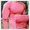 Herren Schnelltrocknende Fitness-T-Shirts Outdoor SPORT Laufen Klettern Lange Ärmel Einfarbiges Shirt Tights Bodybuilding Tops Herren Under Skin