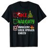 Nice Naughty Christmas List TShirt Summer Men Clothing Fashion Vintage Summer Style Cotton Short Sleeve Oversized Tshirt Tops