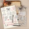 Vintage English Text  Landscape Transparent Silicone Stamp Creative DIY Journal Material Collage Stationery