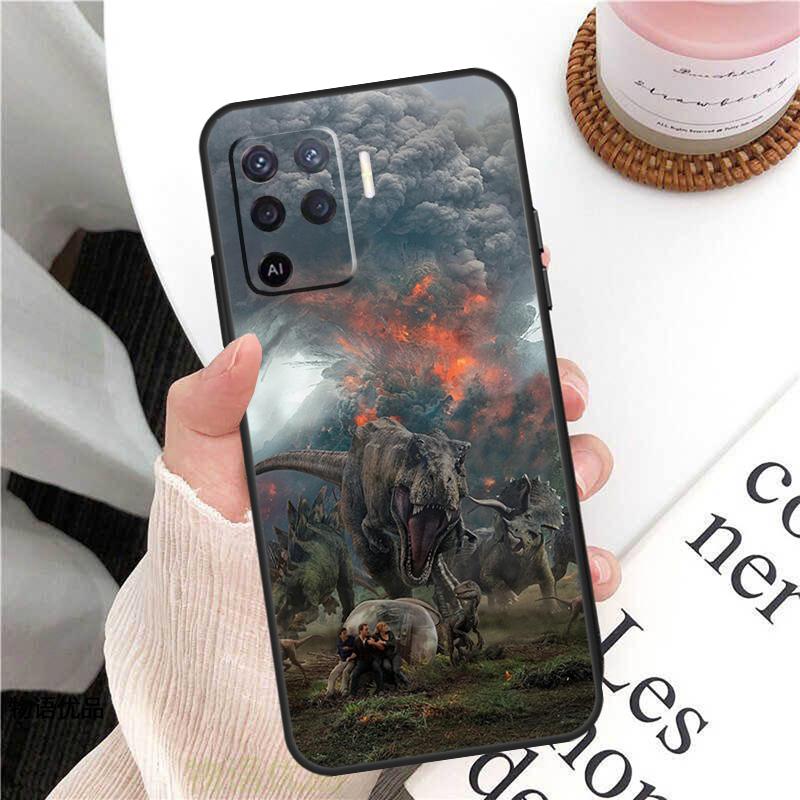 Dinosaur Jurassic Park Case For Oppo A58 A5 Pro A15 A16 A17 A57 A77 A94 A74 A54 A76 A96 A40 A60 A80 A18 A38 A78 A98