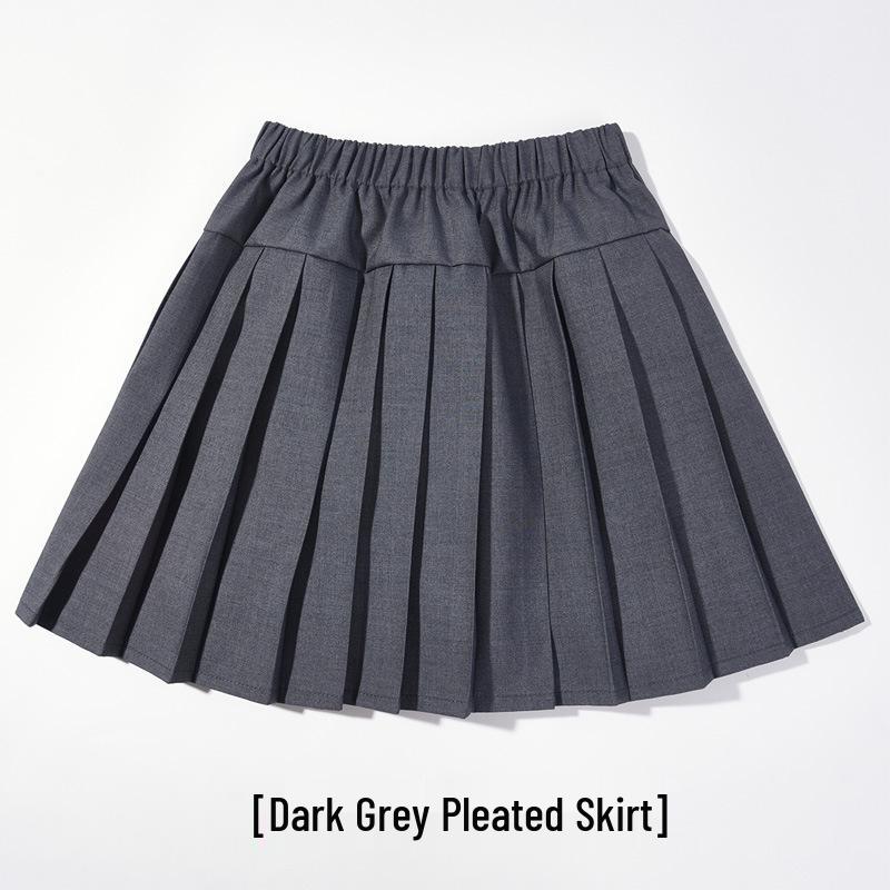 Mädchen Plissee Schuluniformrock - Schwarz/Blau Sommer Academy Style