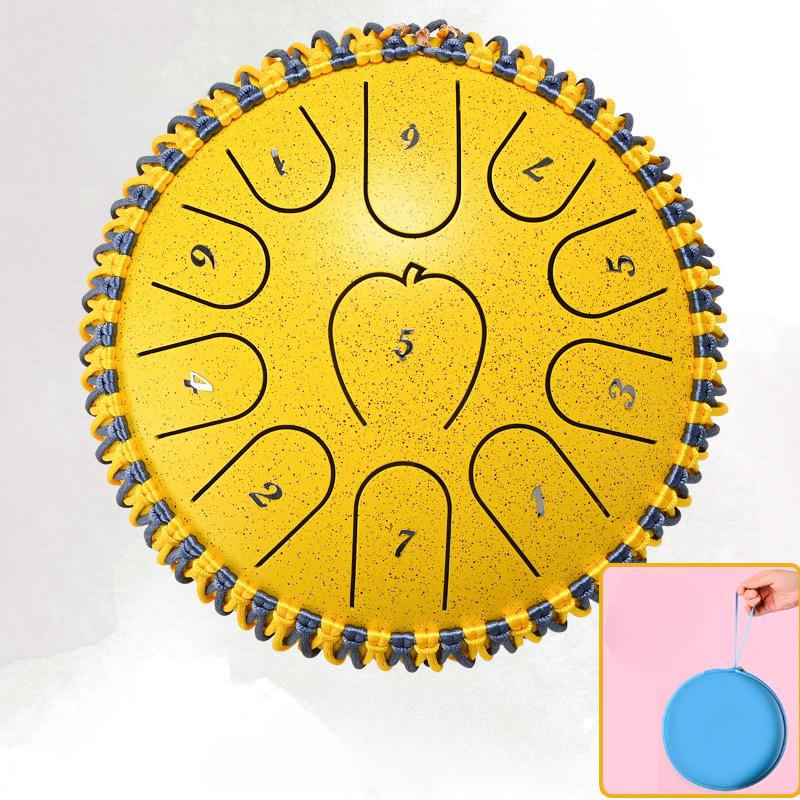 7palcový jazykový buben Zvuková terapie Malé jazykové bubny Profesionální Dětský perkusní Hudební nástroj Příslušenství Nástroje pro jógu a meditaci Přenosný