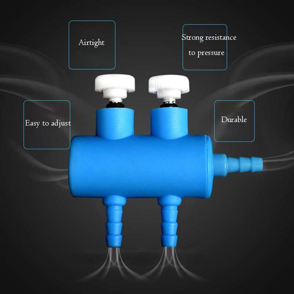 Aquarium Luftpumpe Schlauch Splitter Luftverteiler Einstellbare Tracheal Shunt Einzigen Loch Sauerstoff Booster Pumpe Adapter Zubehör