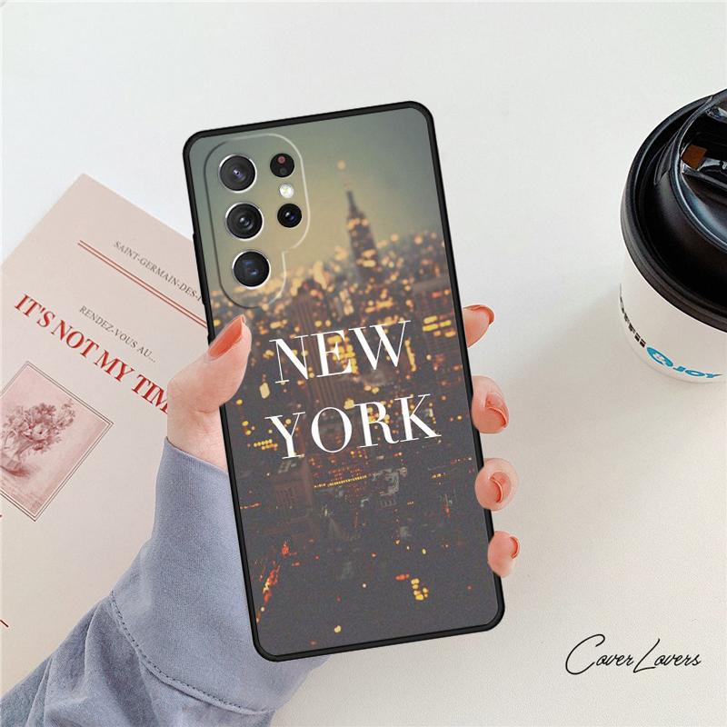 

New York City phone case For Samsung Galaxy S24 S25 S23 S22 Ultra Note 10 20 Plus S20 S21 FE Cover Note10 Pro(Plus)