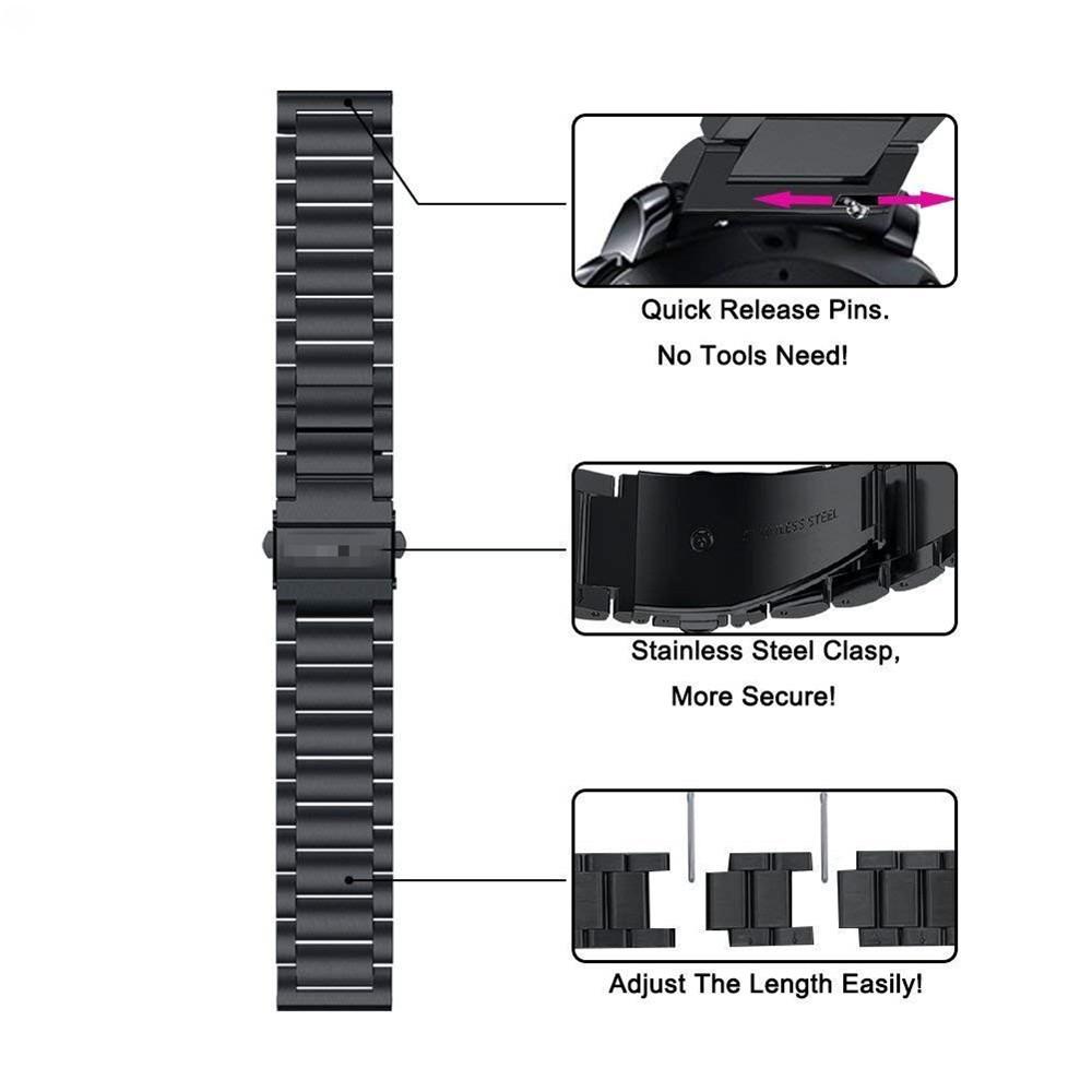 20mm/22mm Band For Amazfit GTS/2/3/4/2e/GTS2 Mini/GTR2/2e/stratos/3/4/47 Stainless Steel Watch Bracelet Correa Amazfit Bip Strap