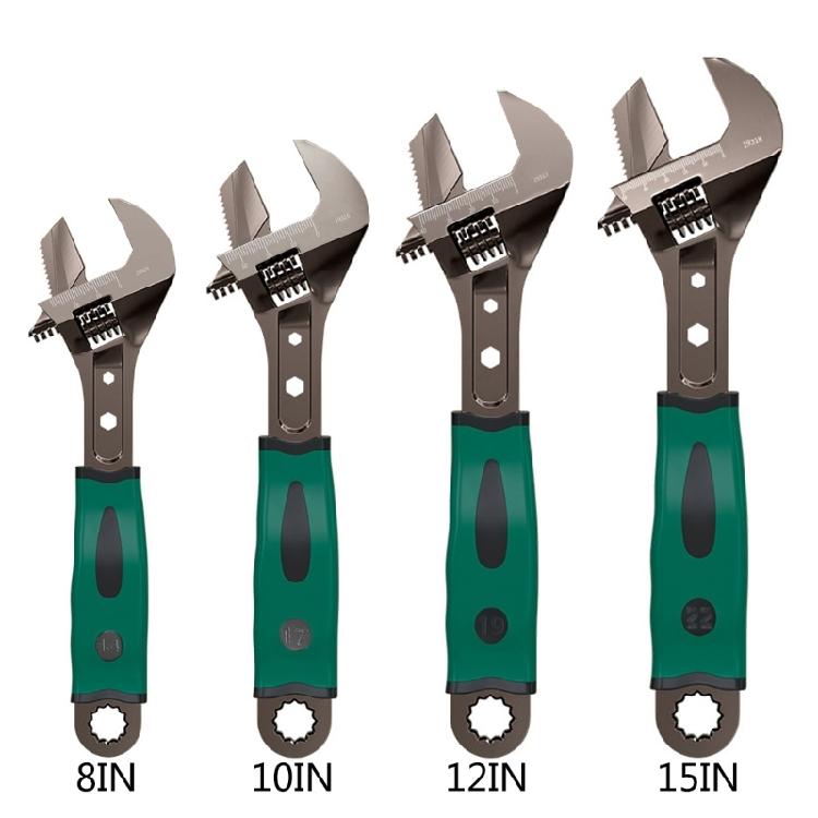 8/10/12/15inch Adjustable Wrenches Universal Spanners Mechanical Workshop Hand Repair Tool Car Hardware Wrenches