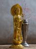 Pet Kannon Bodhisattva 16cm Protection and Pet Memorial by Takaoka Copperware Statue, (Gold) - "Animal Service" (P Kannon/M)