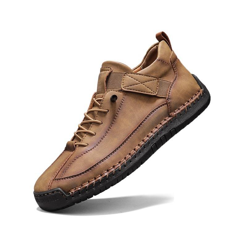 Autumn and winter popular foreign trade large size men's medium help Martin boots outdoor casual shoes tooling stitching men's shoes