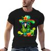 Fabulous Parrot Summer Vibes Sunglasses Refreshing Lime Cocktails TShirt Basic Solid Color Short Sleeve Cotton Top