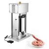 Electric Sausage Stuffer, 22 LBS / 10 L Vertical Meat Stuffer, Stepless Speed Control and Foot Pedal, Stainless Steel Heavy Duty Sausage Filler with 4