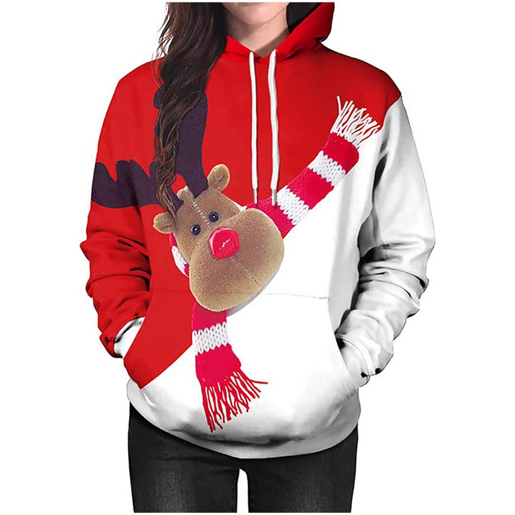 Lustiger Weihnachts-Hoodie, Weihnachtspullover, Wei Produktbild-Vorschau 4