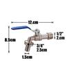 1 Piece Garden Bibcocks With Dual Nipple Outdoor Balcony Faucet Bathroom Faucet Blue Industrial And Home Irrigation Zinc Alloy