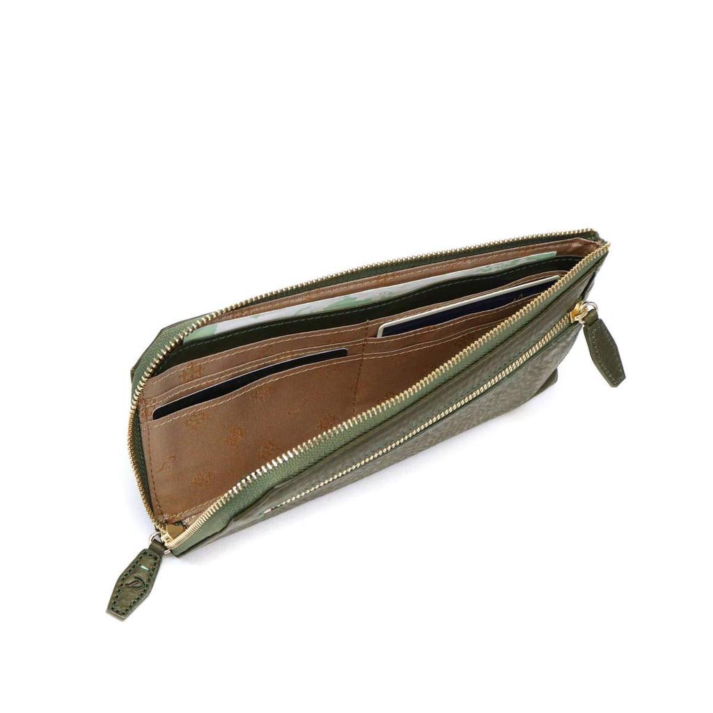 Long wallet with coin purse zipper type Genuine leather Perla Pink [Dakota] L-shaped Women's DA-30055-32