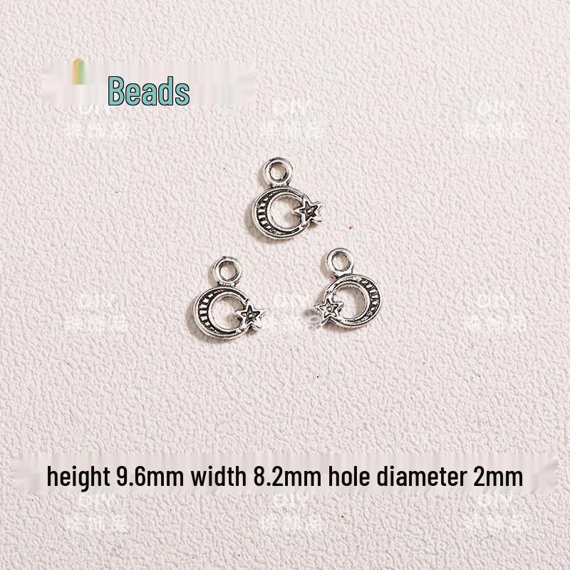 Moon Series Hollow Pendant Charms for DIY Beaded Jewelry