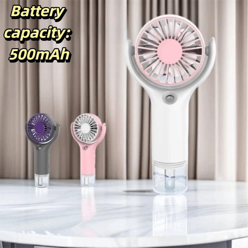 USB Rechargeable Portable Mini Misting Fan Portable Handheld Misting Fan Cooling Fan  Camping