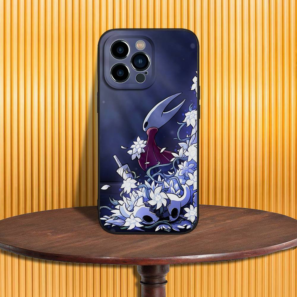 

H-Hollow K-Knight Silk Song Phone Case For iPhone 16,15,14,13,12,11,Pro,Max,Plus,X,XS,SE4,E,Mini,Soft Black Case iPhone11PRO