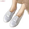 Spring and Summer Shallow Mouth Flat Bottom Breathable Leather Shoes