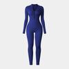 European-Style One-Piece Sport Jumpsuit for Women with Zipper, Stand Collar, Long Sleeves, Thumb Holes, Hip Lifting, and Tummy Control