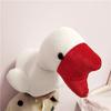 Plush Big Goose Headgear White/Pink Cartoon Goose Hat Festival Halloween Party Hat  Cosplay Costume