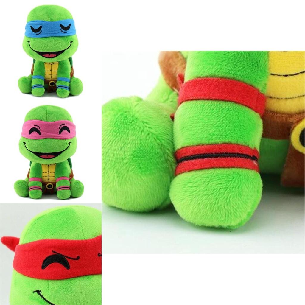 Pelúcia Fofa de Tartaruga Ninja Animal de Pelúcia Macio Para Crianças Figura de Tartaruga Estilo Desenho Animado