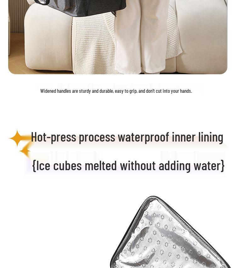 New Large Capacity Insulated Picnic Cooler Bag for Outdoor Use