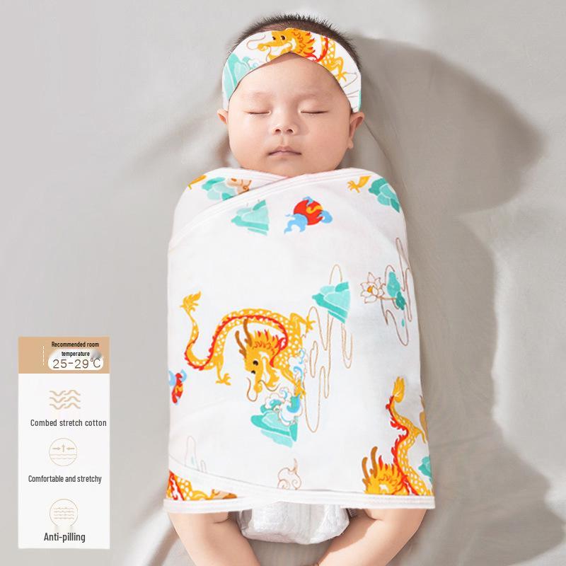 

Пелюшка-конверт для новонародженого від переляку для сну - Весняно-літня тонка А-класу 35*90 cm