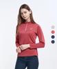 2ELA Sunshine Women'S Comfortable Zip-Up Long Sleeve T-Shirt (W6St16) 4 Colors