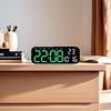 USB Powered Digital Alarm Clock with RGB Mood Light TEMP Date 2 Alarms Snooze Desktop Table Clock 12/24H Auto Dimmable Timing Countdown LED Clock