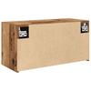 Bathroom Wall Cabinet Rustic Wood Look 60 x 25 x 30 cm Engineered Wood