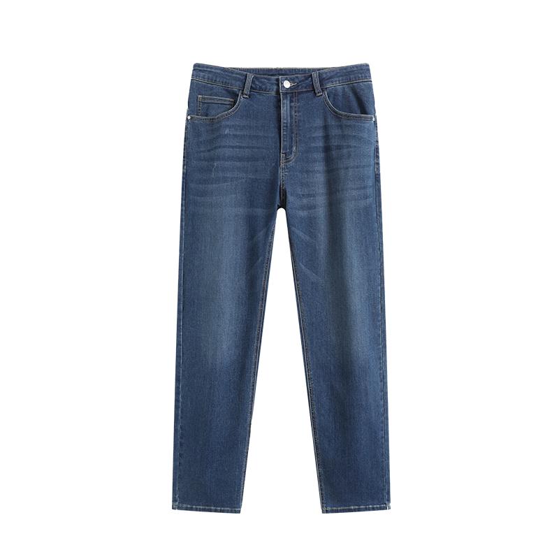 Jingdong Jingzao Men's High-Elastic Straight-Leg Jeans