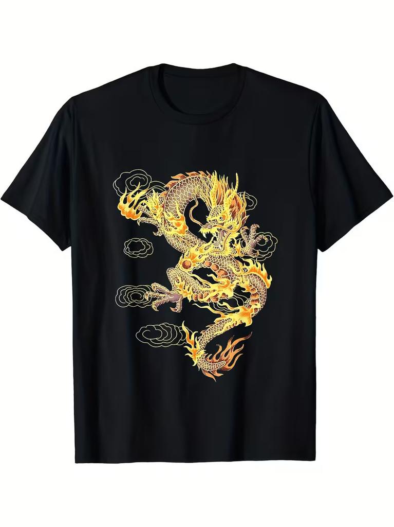 Traditionelles Chinesisches Drachensymbol für Macht und Stärke T-Shirt, Herren T-Shirt