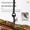 Bonmusica Saxophone Dual Shoulder Strap for Soprano, Alto, Tenor - Swiss Style for Children & Adults