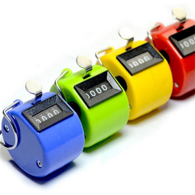 1PC Handheld 4-Digit Mechanical Manual Tally Counter Digital Palm Clicker for Business And Office Use Number Counting Tool