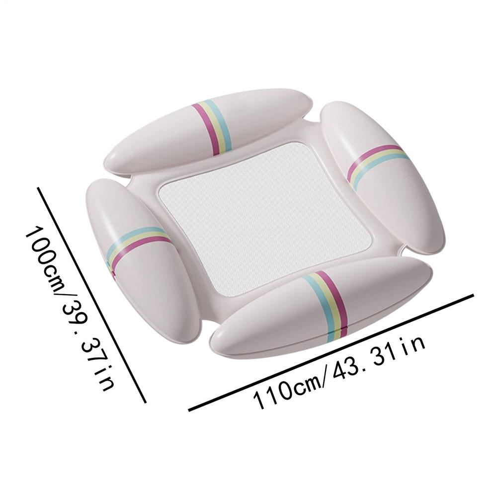 Four Tube Hammock Inflatable Float PVC Water Mattress Foldable Portable Swimming Pool Beach Lounge Chair Water Fun Party Supplie