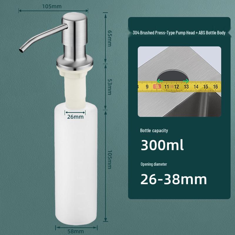 Distributeur de Savon et Détergent de Cuisine Aquarium avec Tube d'Extension