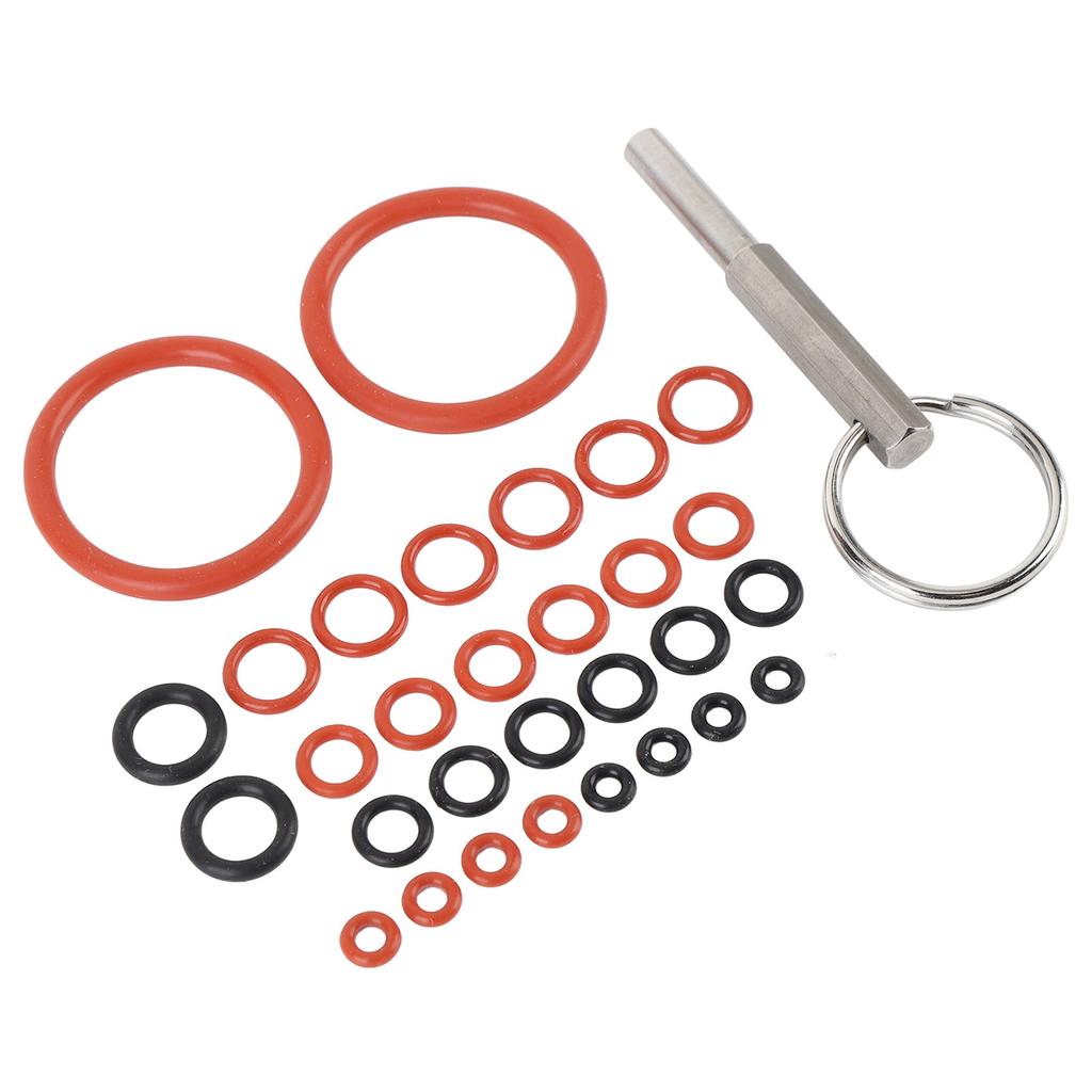 30pcs Coffee Machine Silicone O Rings with Coffee Machine Repair Tool Key Silicone O Ring Repair