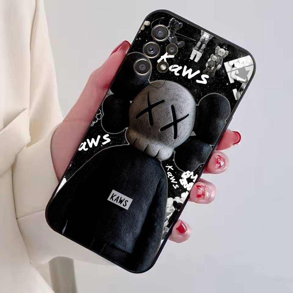 

P-Pop Art Mixk K-KAWS Phone Case Black Silicone Soft For Samsung S25,S24,S21,S22,S23,S30,Ultra,S20,Plus,Fe,Lite Samsung S20plus5G