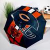 Chicago Bears  Umbrella - Automatic Open/Close, Compact 8-Rib Lightweight Umbrella Essential for outdoorPicnic Accessory Fan Gifts