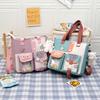 Large Capacity Junior High School Class Bag Shoulder Tote Bag Ins Small Fresh Trend Class College Style Sweet Messenger Bag