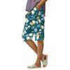 Women's Summer Fashion Retro Floral Polka Dot Print Knee Length Lightweight Elastic Waist Casual Pocket Shorts